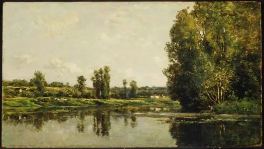 On the Banks of the Oise by Charles François Daubigny