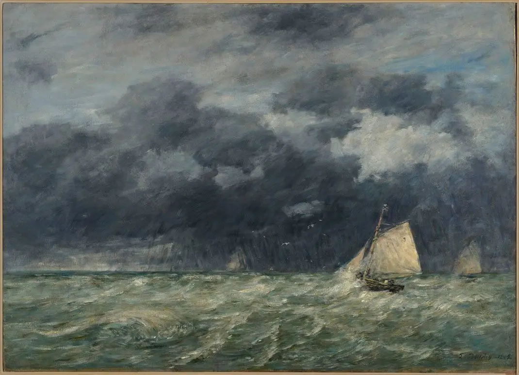 A Squall by Eugène Boudin