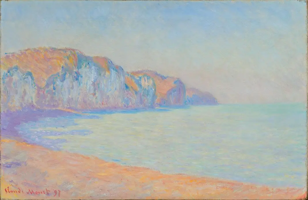A Cliff at Pourville in the Morning by Claude Monet