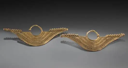 Ear Ornaments by COLOMBIA, possibly SUCRE REGION