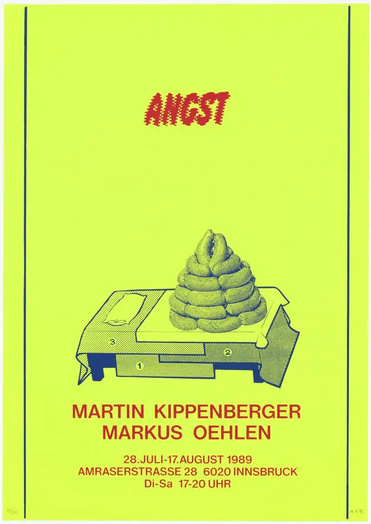 Angst from Courage to Print (Mut zum Druck) by Martin Kippenberger