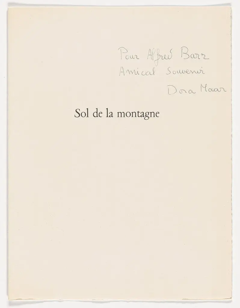 Sol de la Montagne by Dora Maar