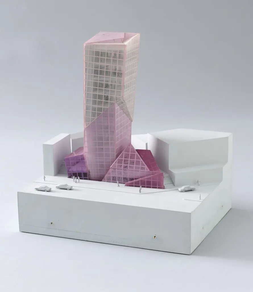 Alteka Office Building Project, Tokyo, Japan by Peter Eisenman, Eisenman Architects, New York, Richard Rosson, Mark Wamble, Gregory Merryweather, Nazli Gononsay