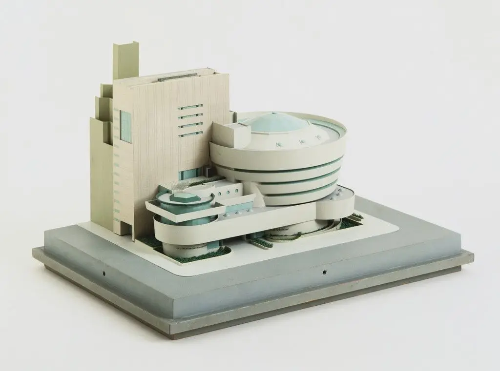 Addition to the Solomon R. Guggenheim Museum, New York, New York, (Scale model, 1/16" = 1') by Gwathmey Siegel & Associates Architects, Charles Gwathmey, Robert Siegel