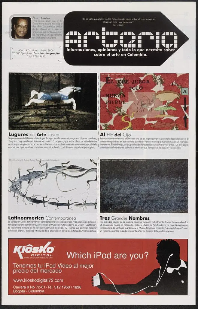 Untitled (magazine insert for Periódico Arteria) by Álvaro Barrios