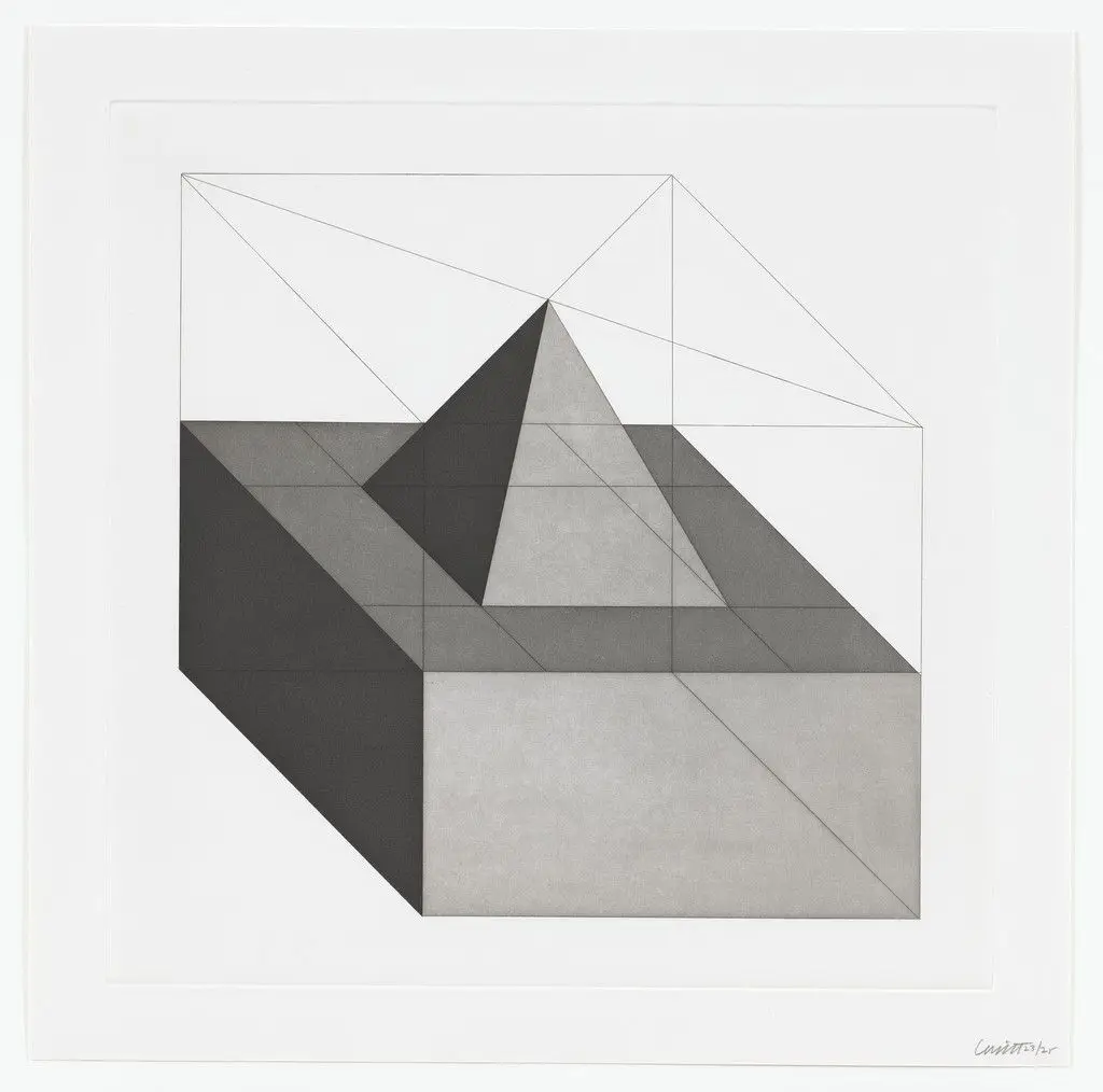 Untitled from Forms Derived From A Cube by Sol LeWitt