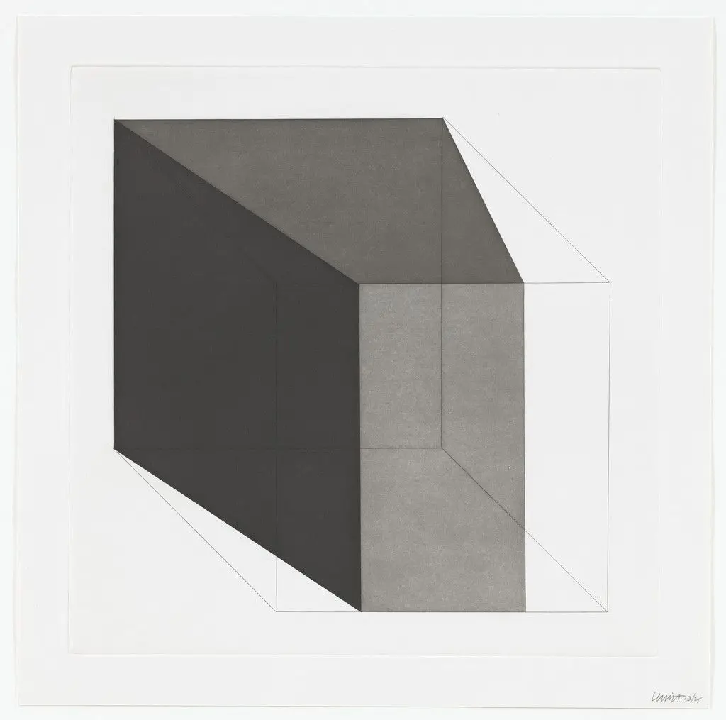 Untitled from Forms Derived From A Cube by Sol LeWitt