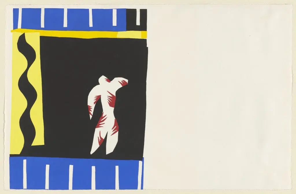 The Clown (Le Clown) from Jazz by Henri Matisse