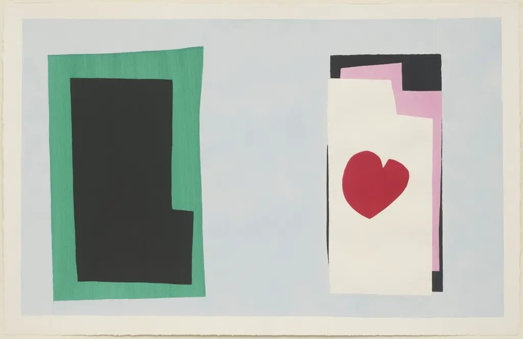 The Heart (Le Coeur) from Jazz by Henri Matisse