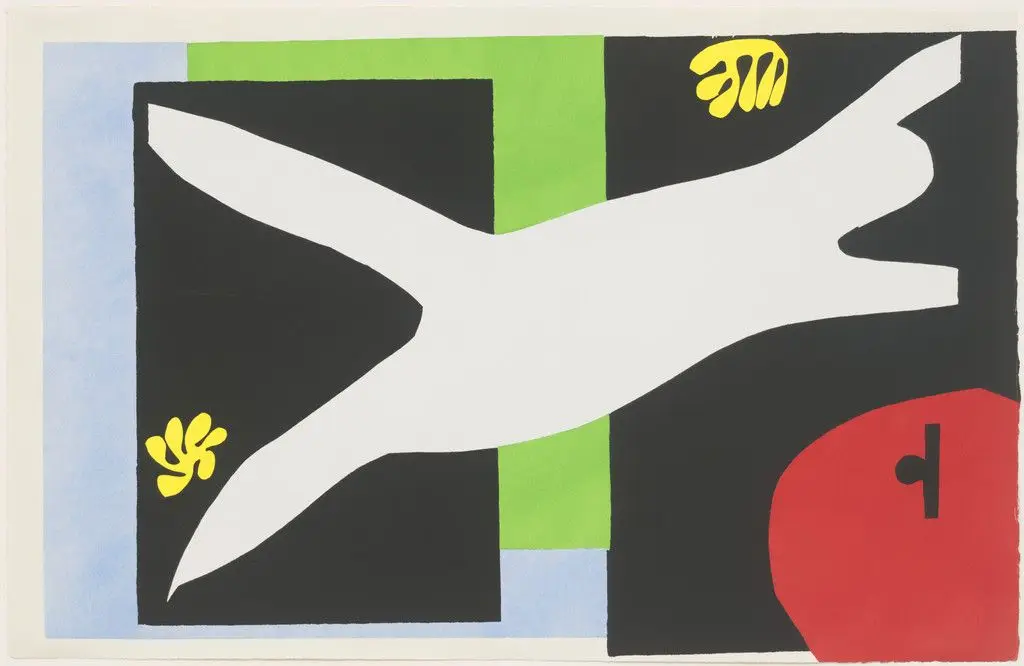 The Swimmer in the Tank (La Nageuse dans l'aquarium) from Jazz by Henri Matisse