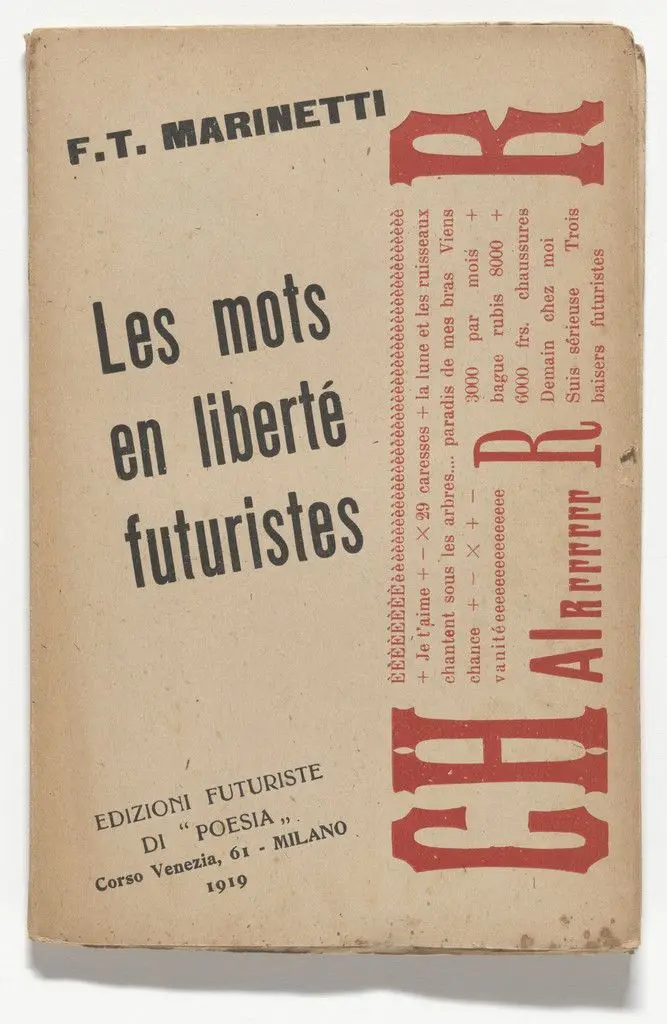 Les mots en liberté futuristes by Filippo Tommaso Marinetti