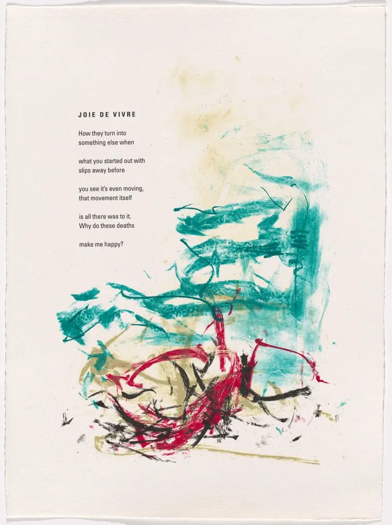In-text plate (folio 2) from Poems by Joan Mitchell