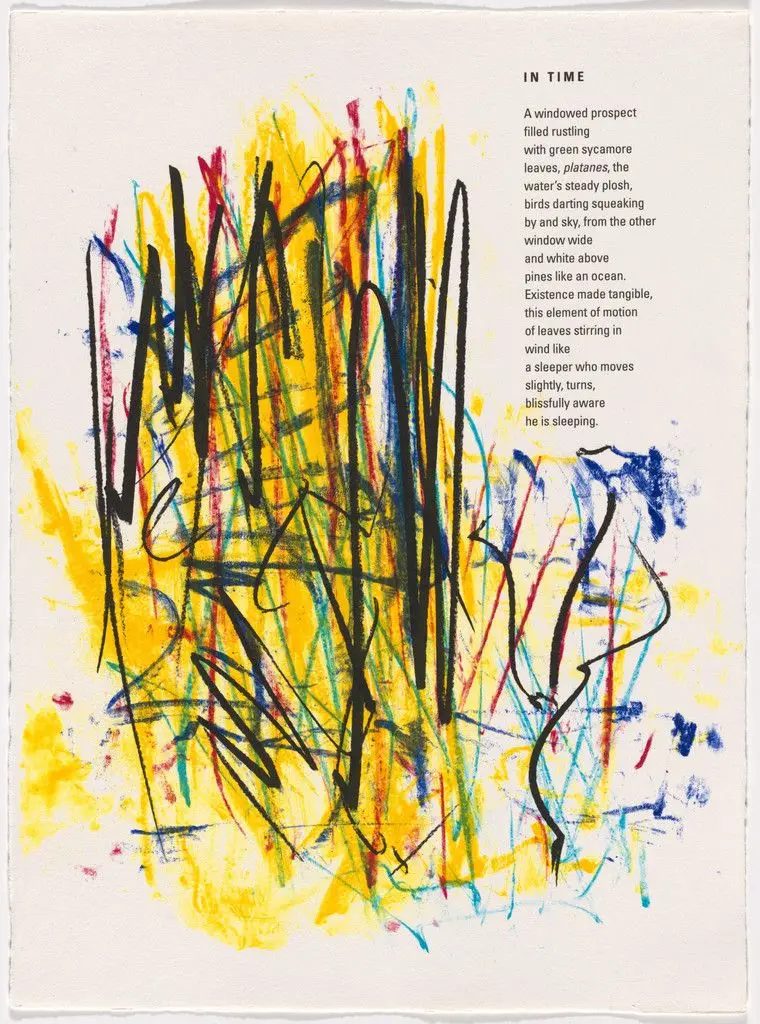 In-text plate (folio 3) from Poems by Joan Mitchell