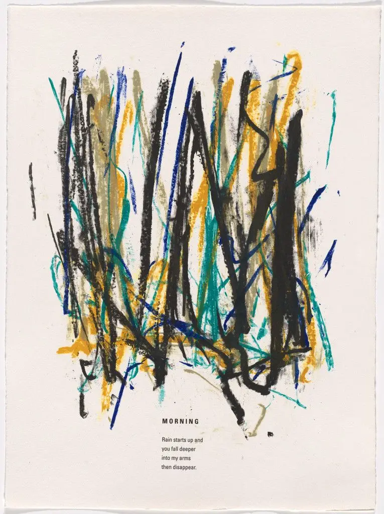 In-text plate (folio 4) from Poems by Joan Mitchell