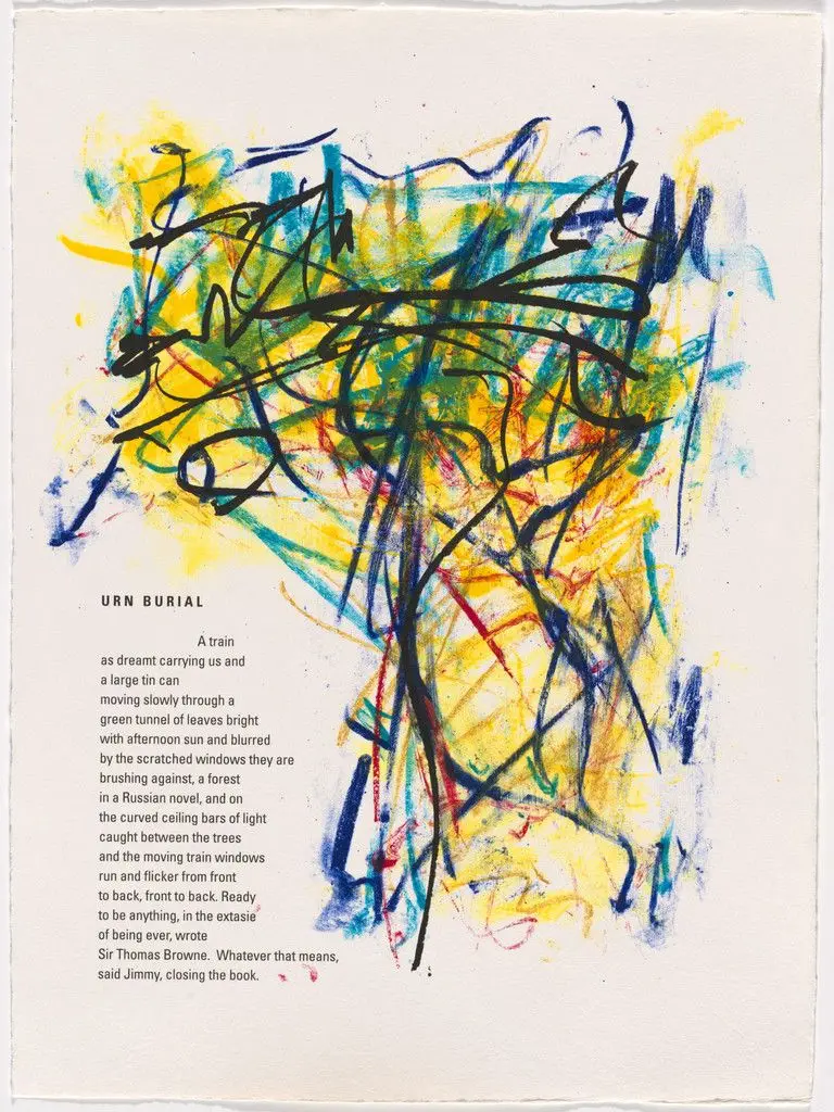 In-text plate (folio 10) from Poems by Joan Mitchell