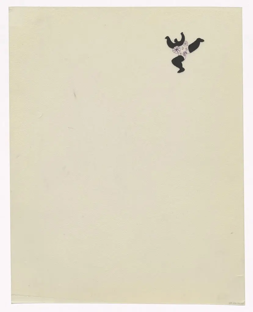 Preparatory drawing for In Memory of My Feelings by Niki de Saint Phalle