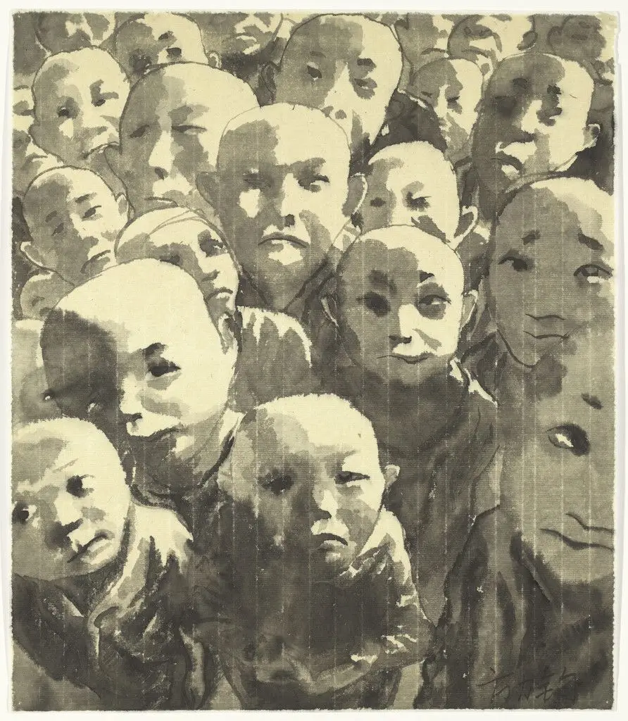 Ink-and-Wash Painting No. 11 by Fang Lijun