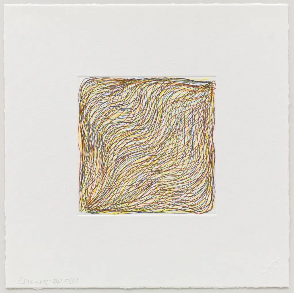 (6) from Eight Small Etchings/Color by Sol LeWitt