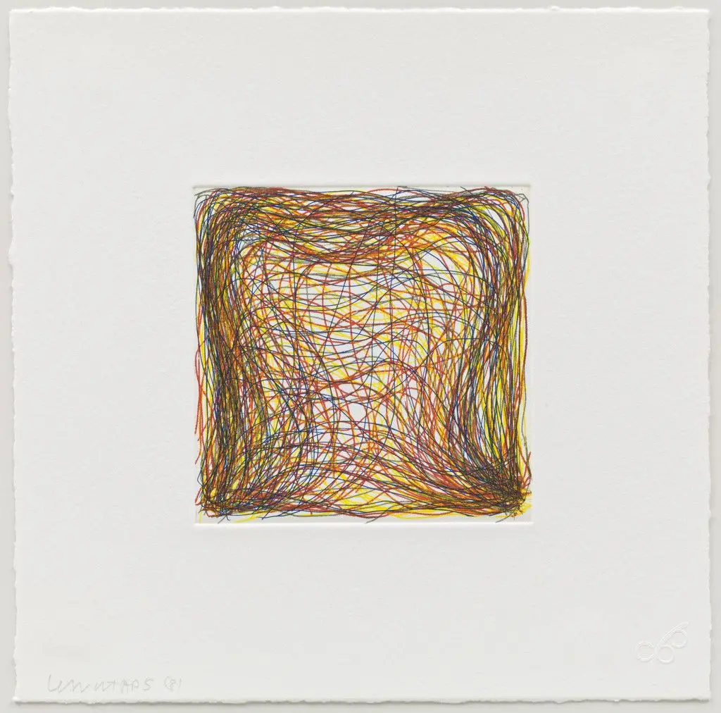 (8) from Eight Small Etchings/Color by Sol LeWitt