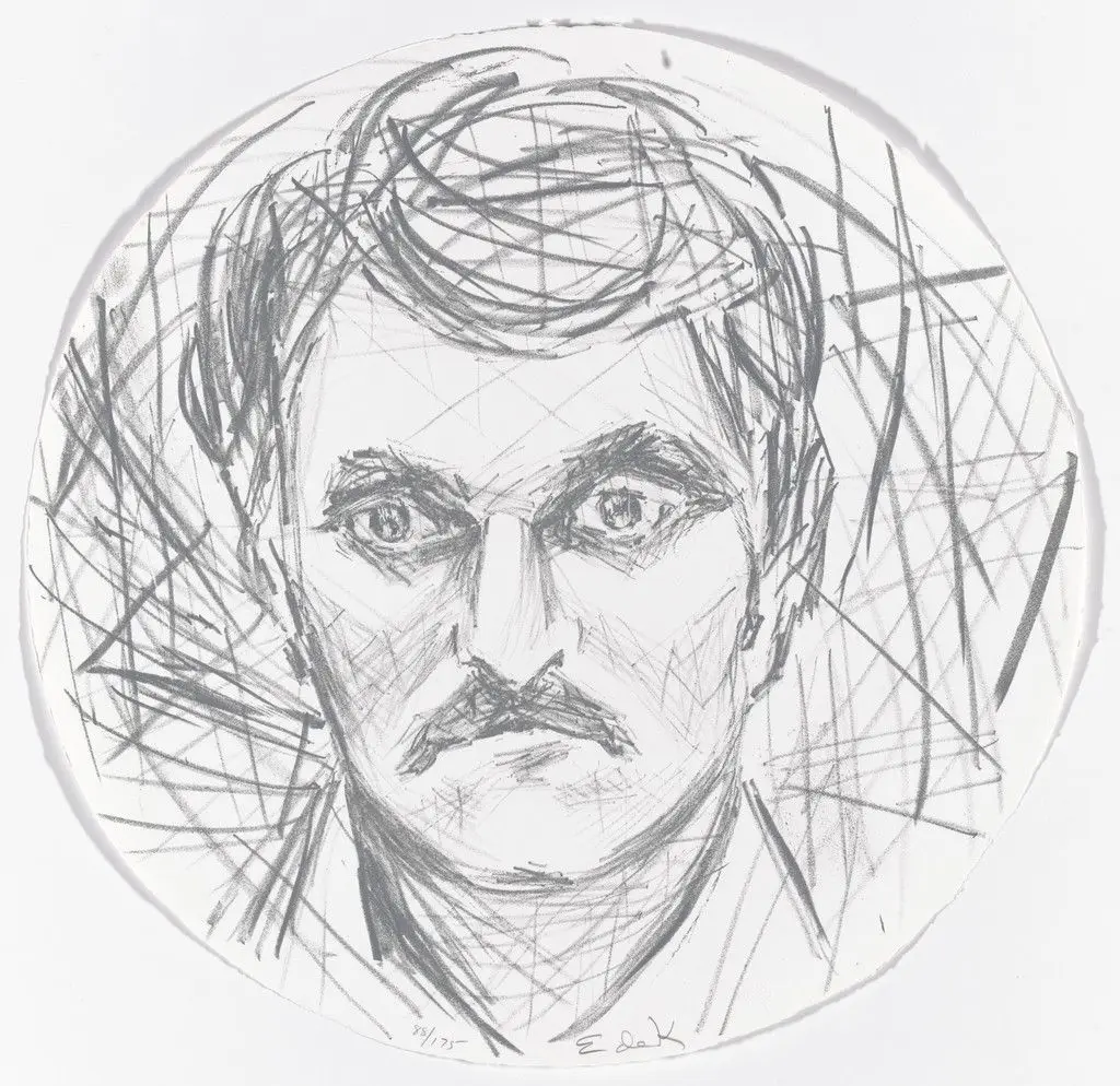 Untitled from Self-Portrait in a Convex Mirror by Elaine de Kooning