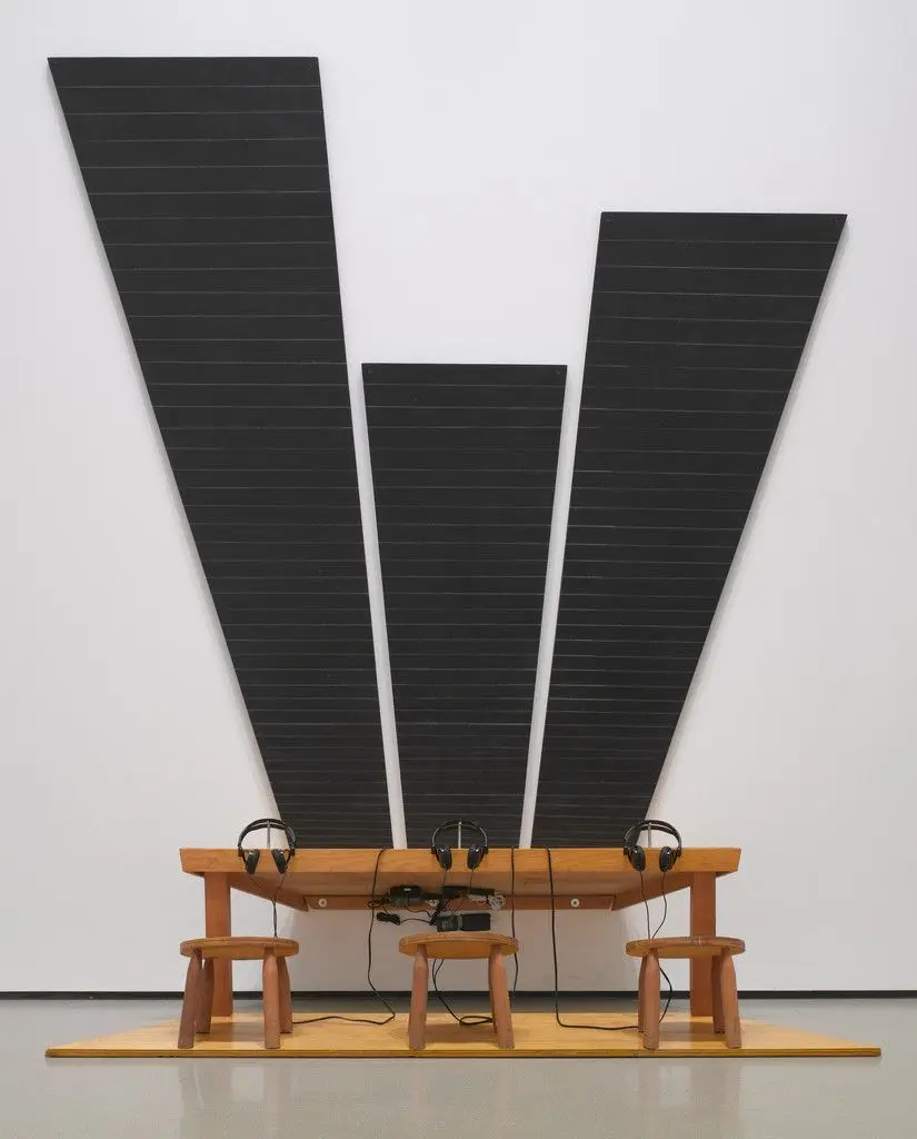 Three Columns for America by Vito Acconci