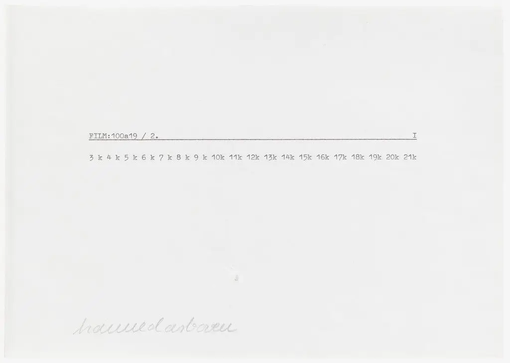 Untitled (FILM… 2.) by Hanne Darboven