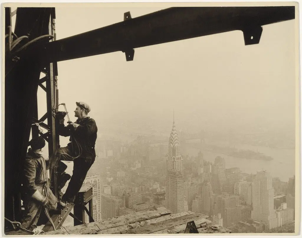 Welders on the Empire State Building by Lewis Wickes Hine