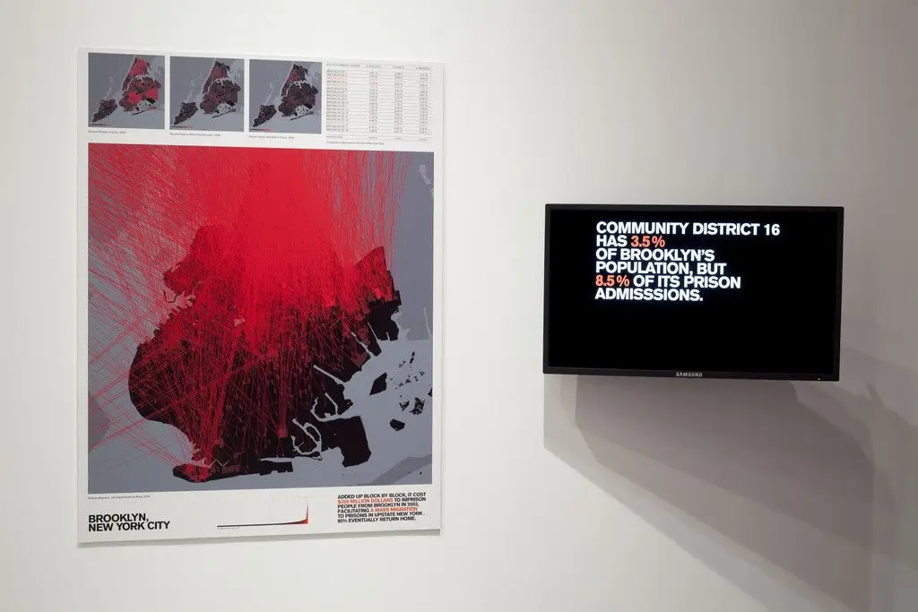 Architecture and Justice from the Million Dollar Blocks project by Laura Kurgan, Eric Cadora, David Reinfurt, Sarah Williams, Spatial Information Design Lab, Graduate School of Architecture, Planning and Preservation, Columbia University