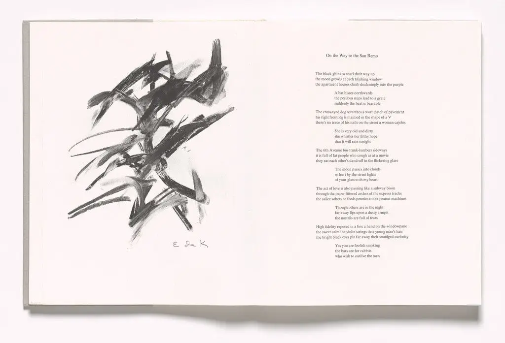 Plate (folio 35 verso) from In Memory of My Feelings by Elaine de Kooning