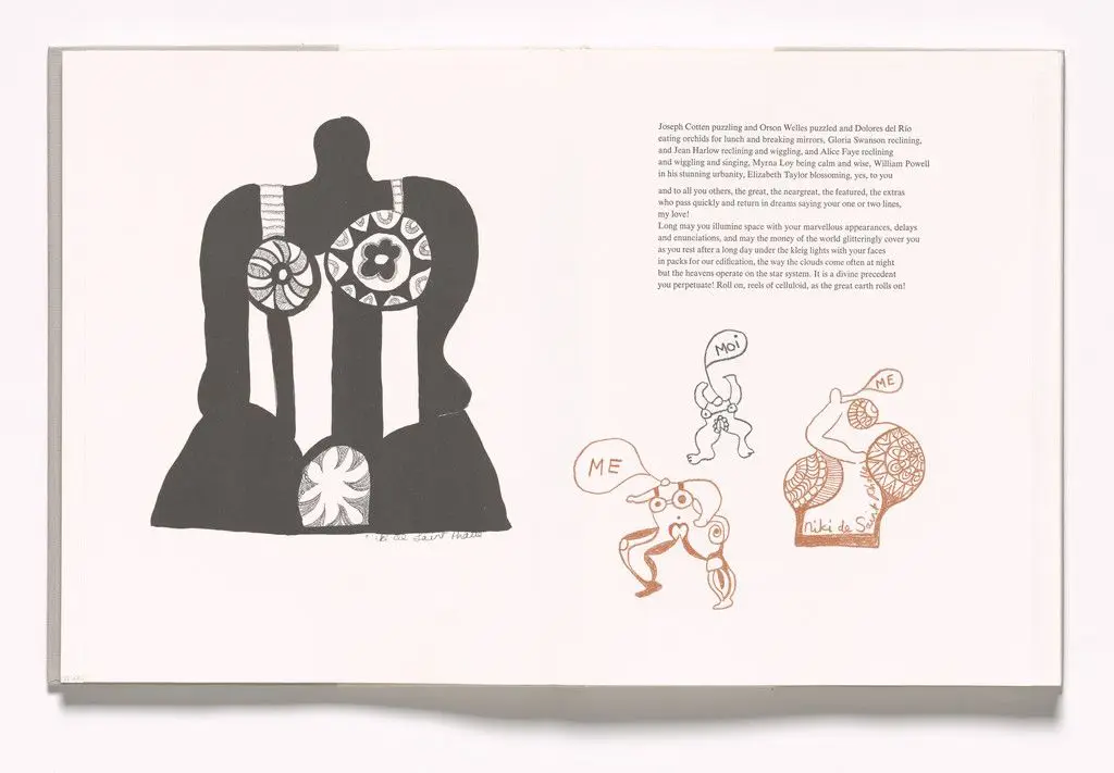 In-text plate (folios 41 verso and 42 recto) from In Memory of My Feelings by Niki de Saint Phalle