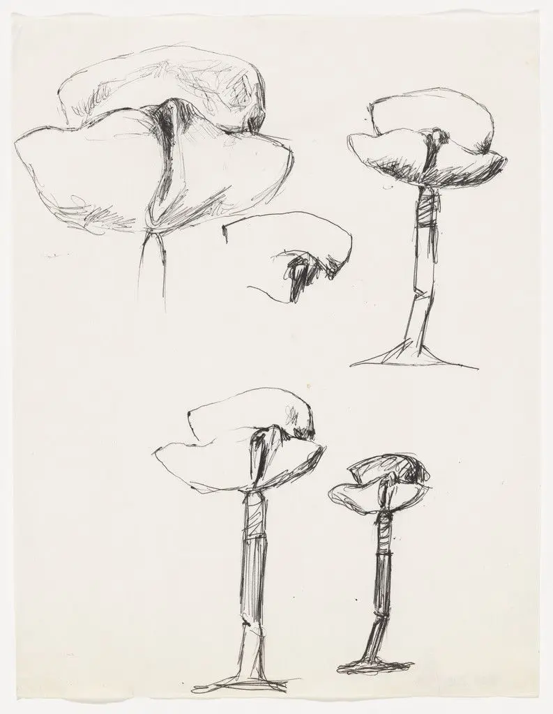 Untitled (Studies for a "Bouquet-like" Sculptural Form) by Alina Szapocznikow