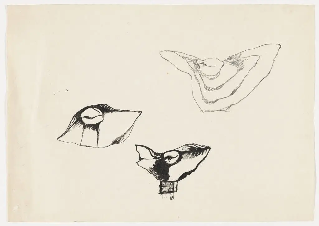 Untitled (Sketch for the Sculpture Metamorphoses 1 [Przemiany 1]) by Alina Szapocznikow