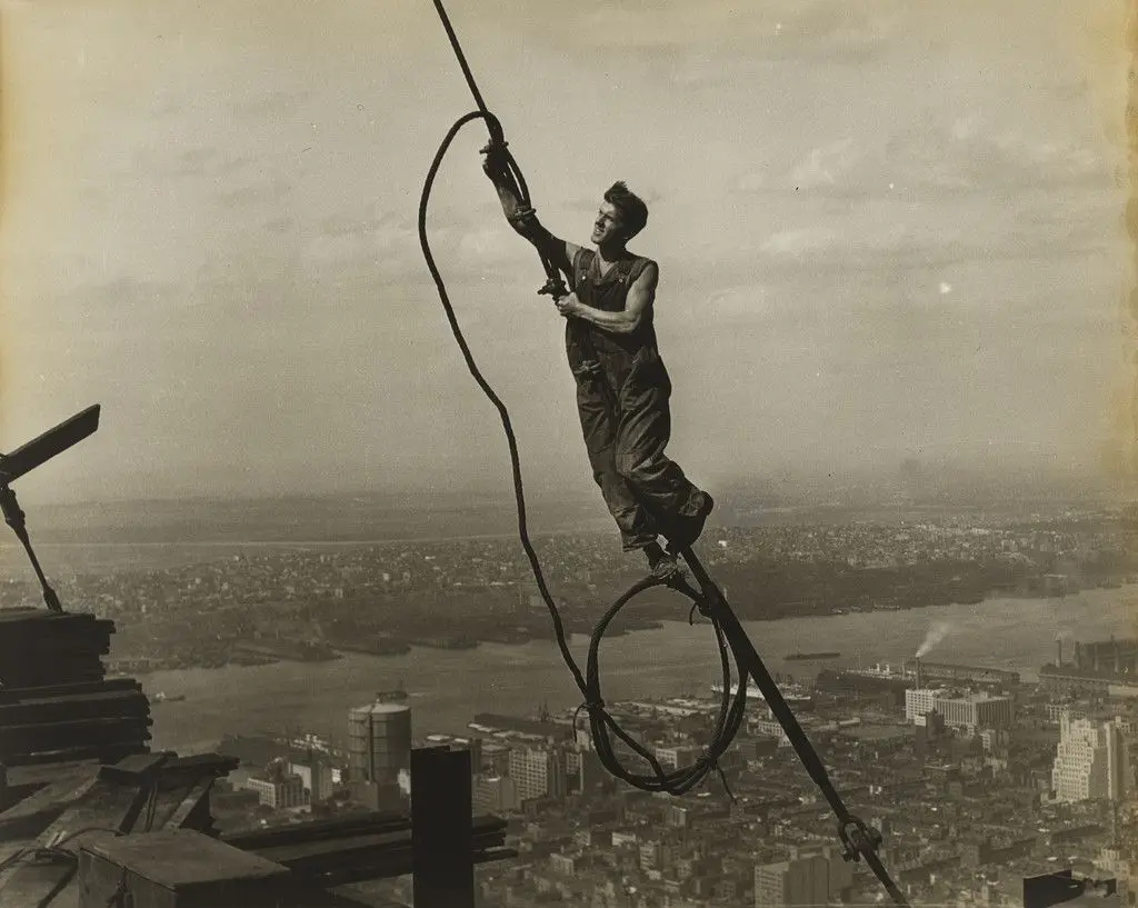 Workers on the Empire State Building by Lewis Wickes Hine