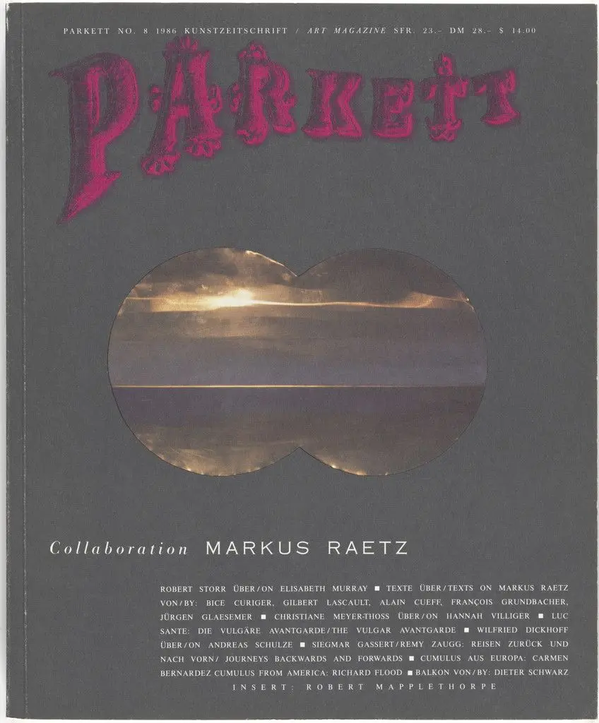 Parkett no. 8 by Markus Raetz, Robert Mapplethorpe, Various Artists
