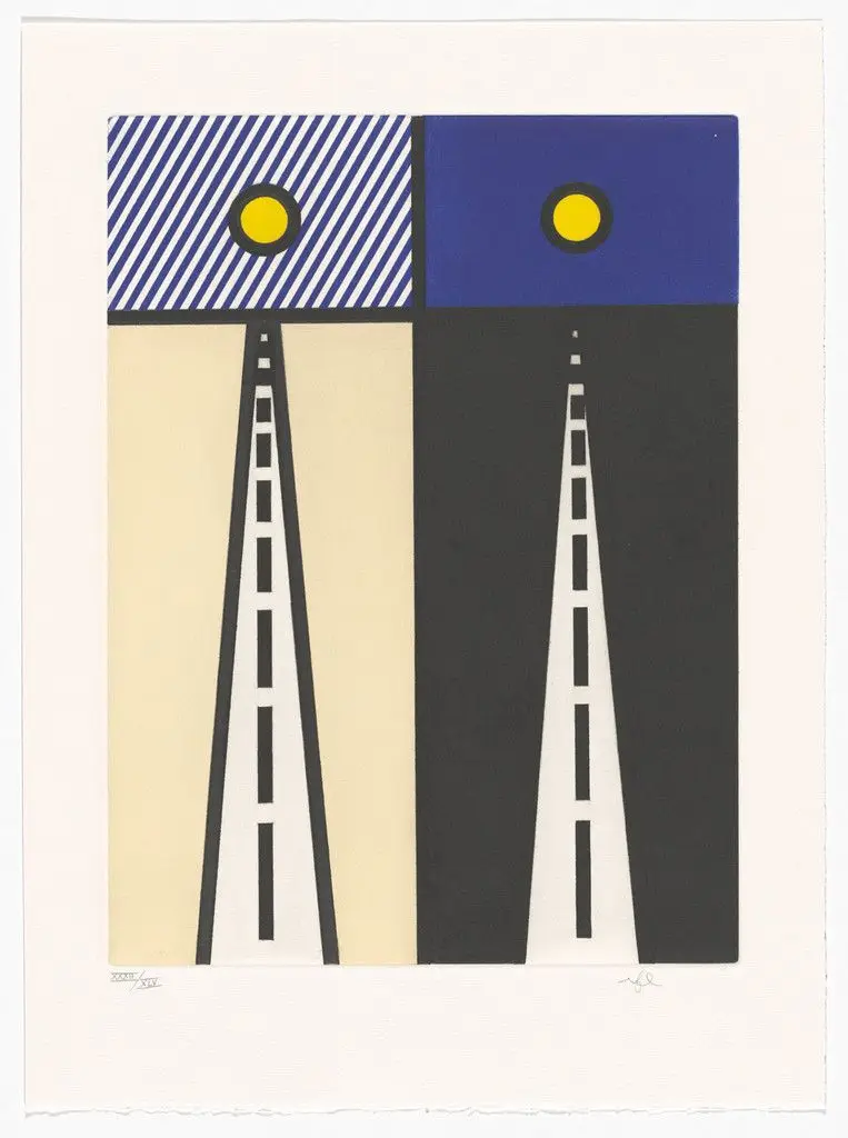 Plate (page 17) from La Nouvelle chute d'Amérique by Roy Lichtenstein