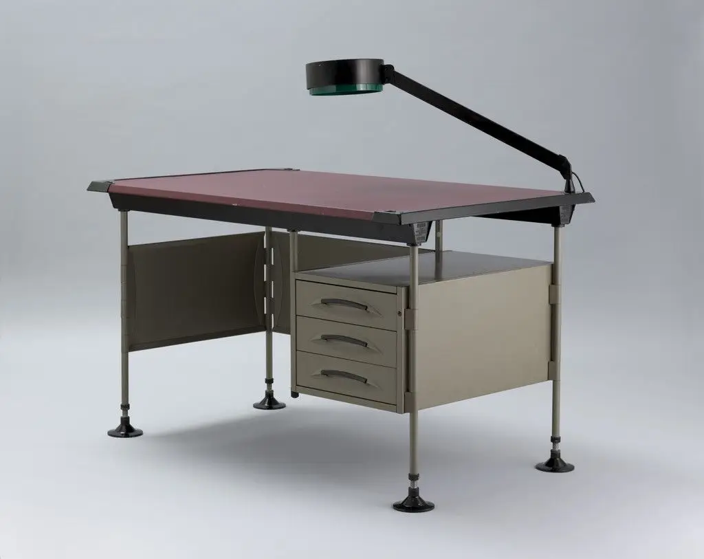 Olivetti Spazio Desk by BBPR, Gianluigi Banfi, Lodovico Barbiano di Belgiojoso, Enrico Peressutti, Ernesto Nathan Rogers