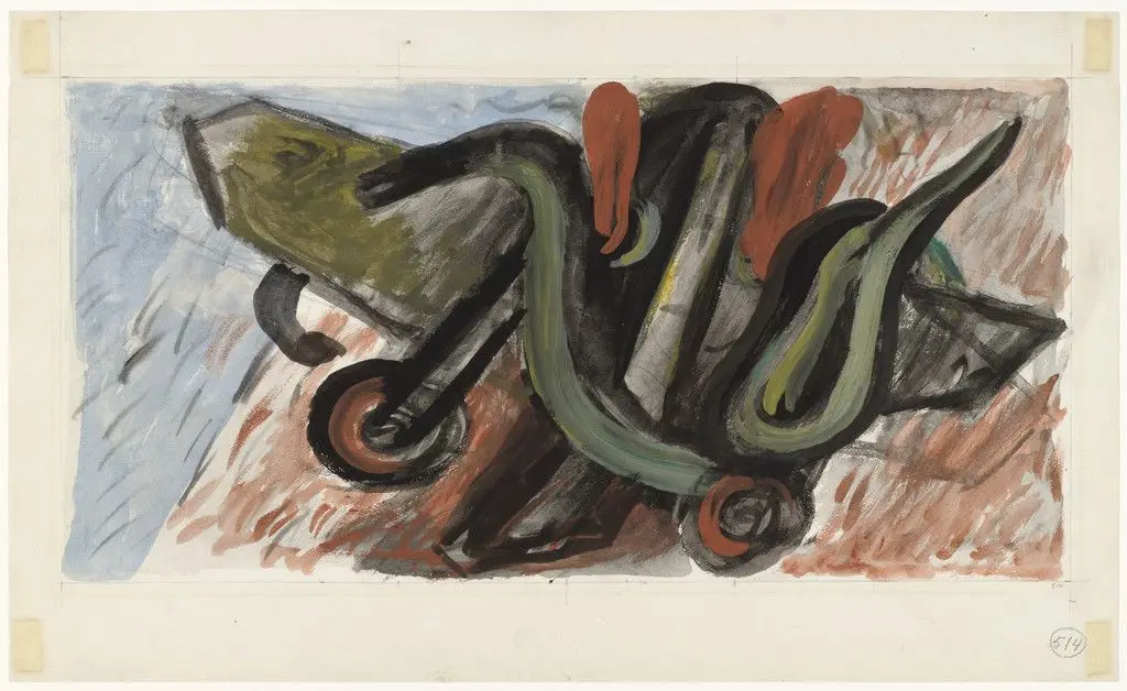Study for Dive Bomber and Tank by José Clemente Orozco