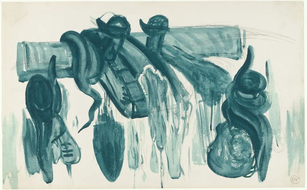 Study for Dive Bomber and Tank by José Clemente Orozco