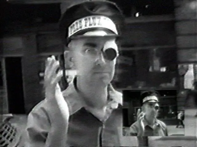 George Maciunas With Two Eyes 1972, George Maciunas With One Eye 1976 by Shigeko Kubota