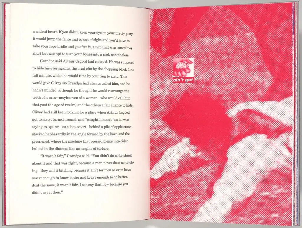 Plate (folio 6) from My Pretty Pony by Barbara Kruger