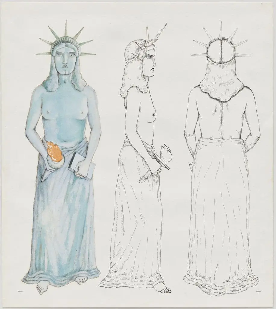 Character sketch from Flagrant Délit (In the act) by Madelon Vriesendorp