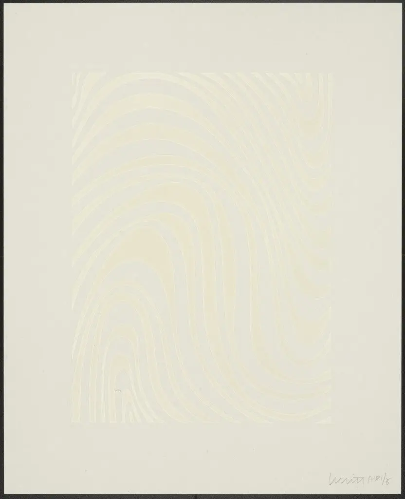 Untitled from Irregular Bands by Sol LeWitt