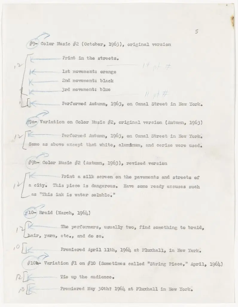 by Alison Knowles by Alison Knowles