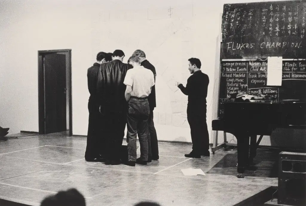 Nam June Paik's Fluxus Champion Contest, performed during Festum Fluxorum/Fluxus/Musik und Antimusik/Das Instrumentale Theater, Staatliche Kunstakademie, Düsseldorf, February 3, 1963 by Nam June Paik