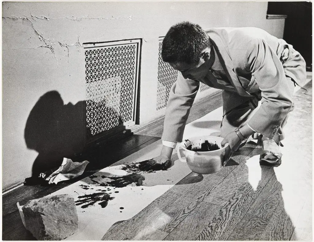 La Monte Young's Composition 1960 #10 (to Bob Morris) performed by Nam June Paik during Fluxus Internationale Festspiele Neuester Musik, Städtisches Museum, Wiesbaden, September 1–23, 1962 by La Monte Young, Nam June Paik