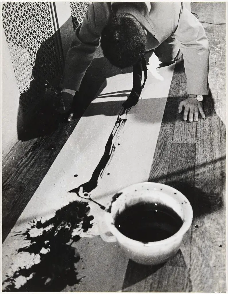 La Monte Young's Composition 1960 #10 (to Bob Morris) performed by Nam June Paik during Fluxus Internationale Festspiele Neuester Musik, Städtisches Museum, Wiesbaden, September 1–23, 1962 by La Monte Young, Nam June Paik