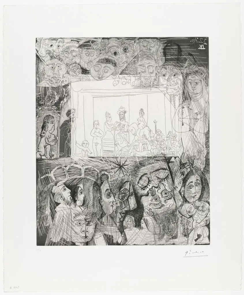 "Ecce Homo," after Rembrandt from Suite 156 by Pablo Picasso