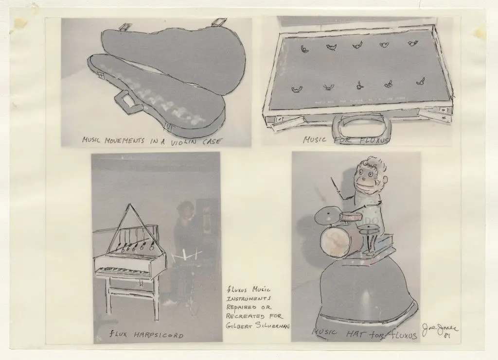 Fluxus Music Instruments Repaired or Recreated for Gilbert Silverman by Joe Jones