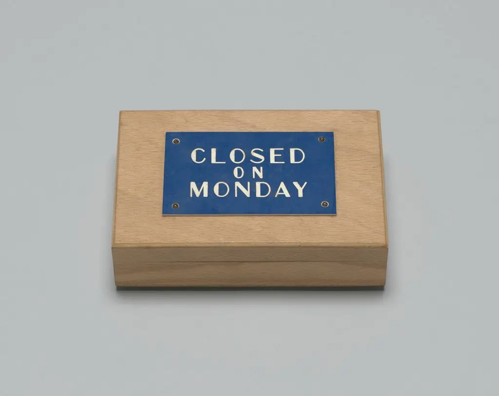 Closed on Monday by George Brecht