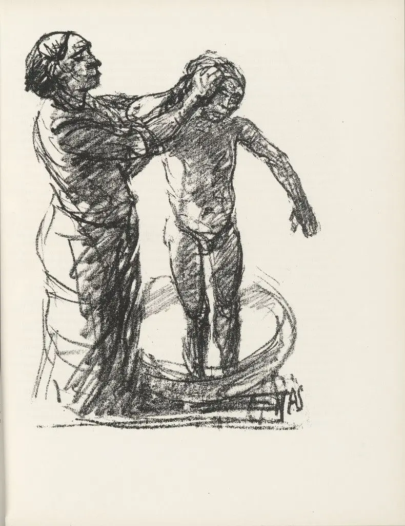 Untitled (plate, page 35) from the periodical Münchner Blätter für Dichtung und Graphik, vol. 1, no. 3 (March 1919) by Adolf Ferdinand Schinnerer